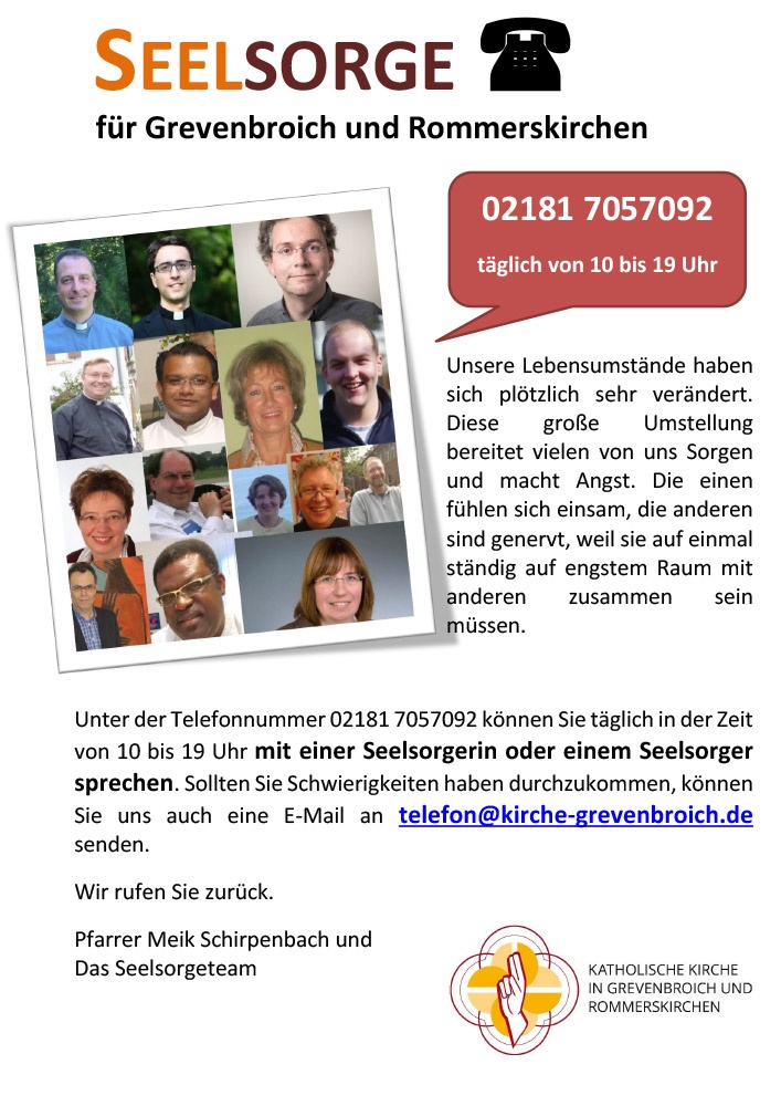 Seelsorgetelefon im Sendungsraum Grevenbroich & Rommerskirchen